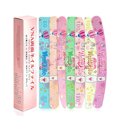 両面ネイルファイル 7本セット|80〜240グリット 多番手|可愛いデザイン爪やすり