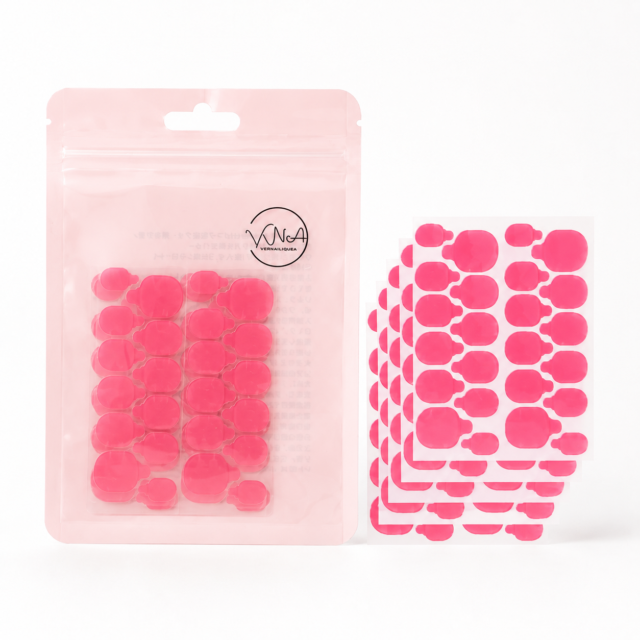 Pink Adhesive Gel Tabs - Vernailiquea