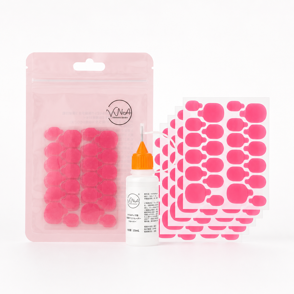 Pink Adhesive Gel Tabs - Vernailiquea