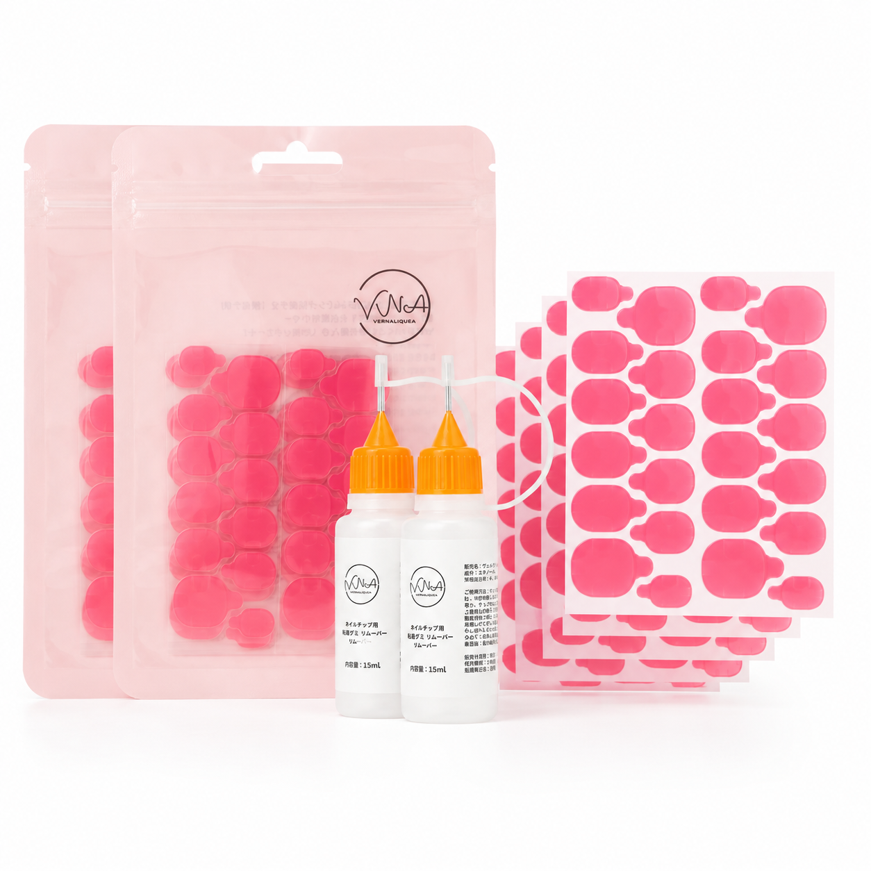 Pink Adhesive Gel Tabs - Vernailiquea
