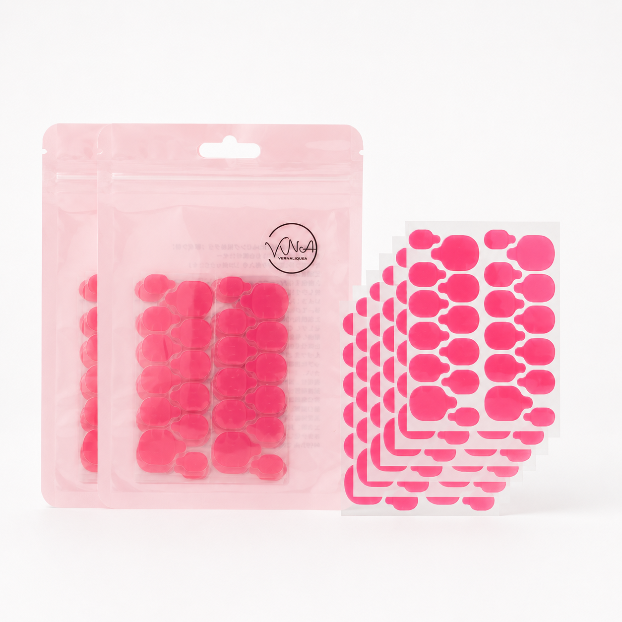 Pink Adhesive Gel Tabs - Vernailiquea