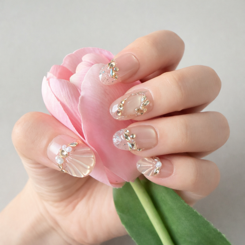 Pre-Order: Champagne Shell product image 2 - VerNailiqueA