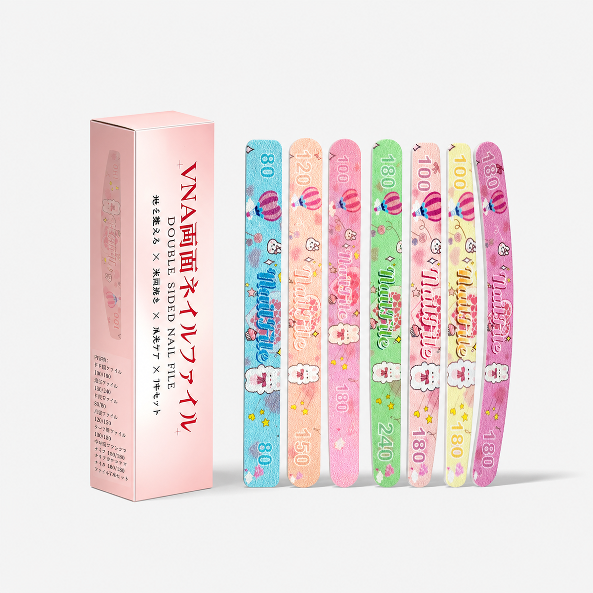 VNA Double-Sided Nail File Set | 80-240 Grit - Vernailiquea