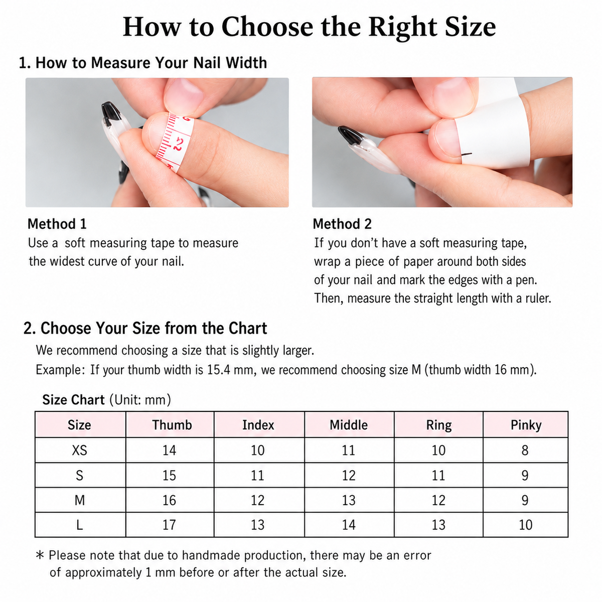 Follow the nail curve