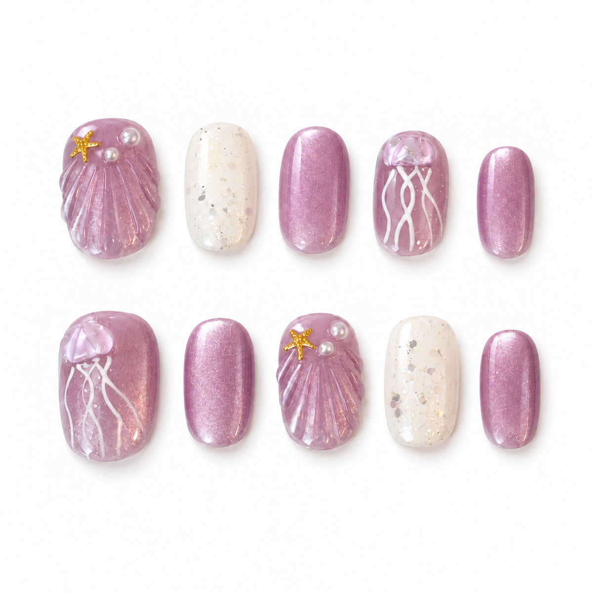Pearl Lagoon press-on nails — retouched comparison image, 2026-10-14